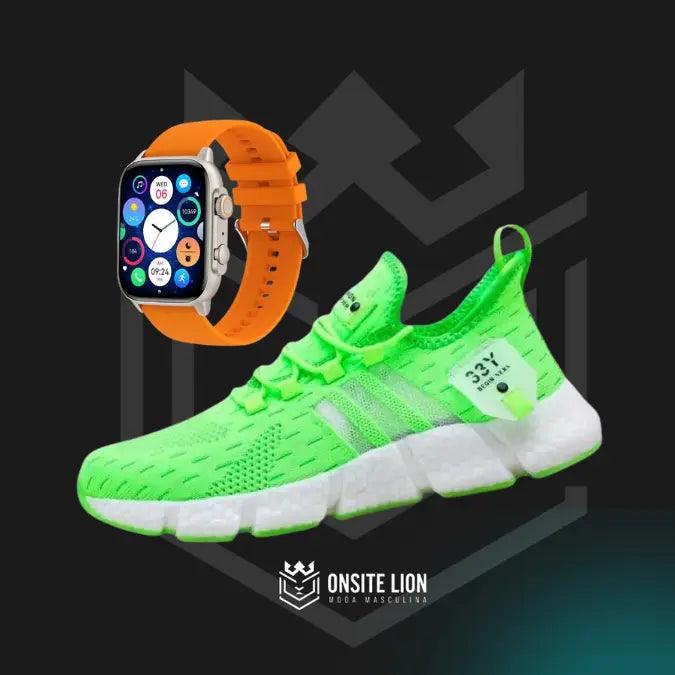 Combo Tênis Fast Lite + SmartWatch Ultra - Compre 1 e Leve 2 - Onsite Lion