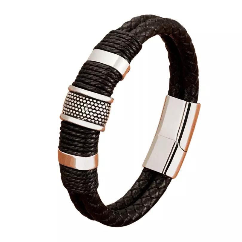 Pulseira Couro Black - Onsite Lion