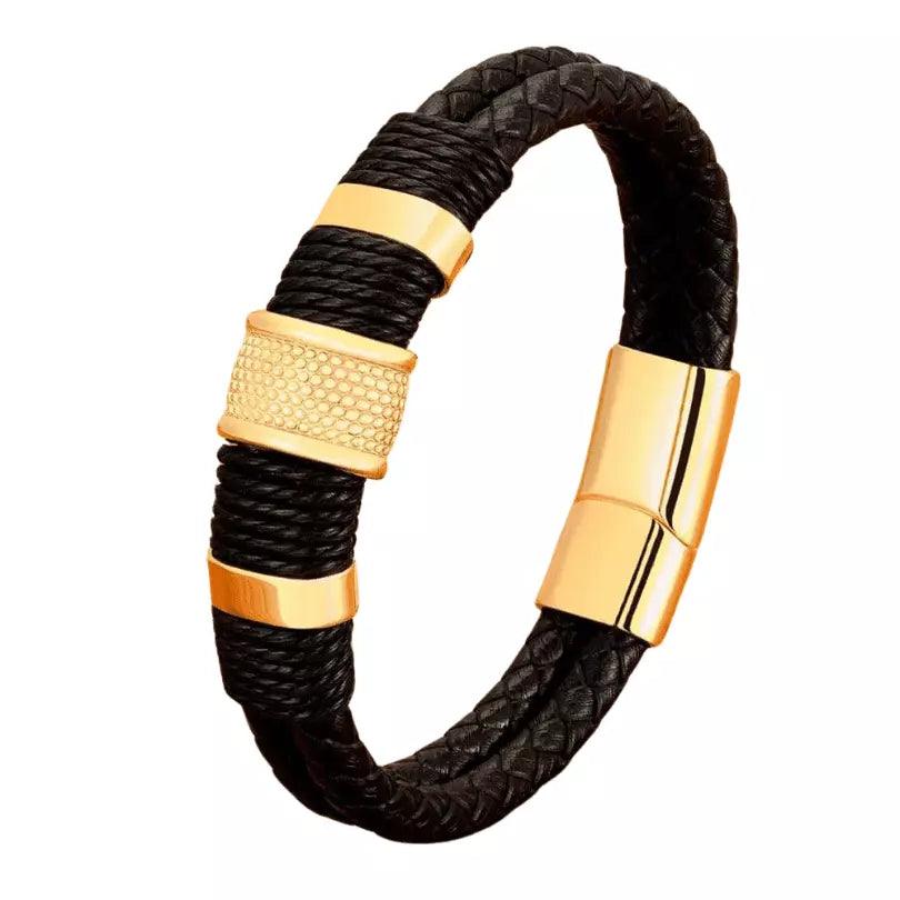 Pulseira Couro Black - Onsite Lion