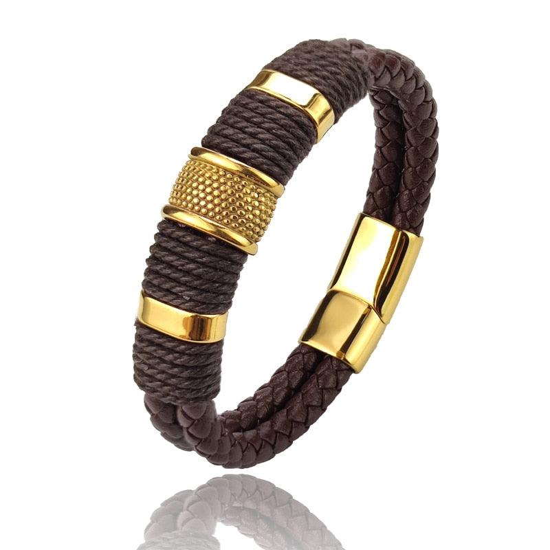 Pulseira Couro Brown - Onsite Lion